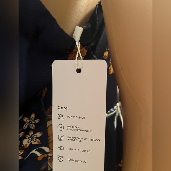 Floral Satin Material Dress - Picture 5 of 6